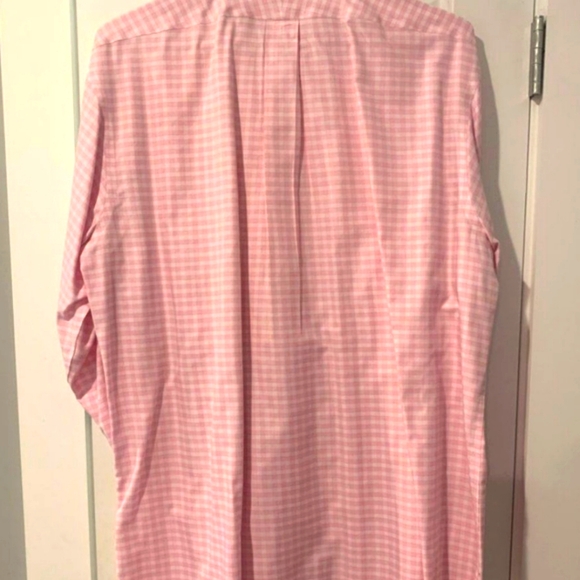 Brooks Brothers 17.5 x 5/5 pink gingham dress shirt - Picture 4 of 4